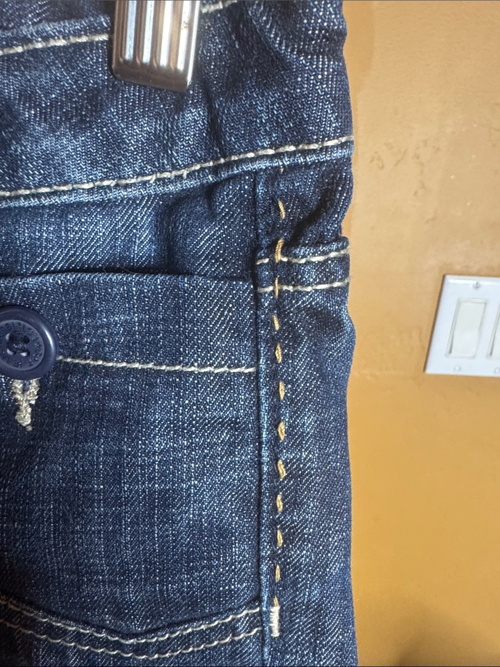 GAP Kids Dark Blue Denim Shorts Size 10 Girls Straight Leg - Picture 7 of 9